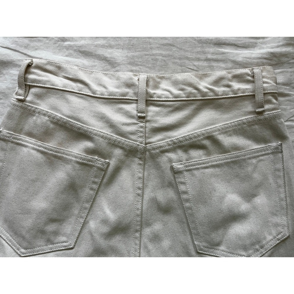 AURALEE Off White High Waist Straight Leg Denim Jeans Women Size 28.5 x 27 - Picture 13 of 13